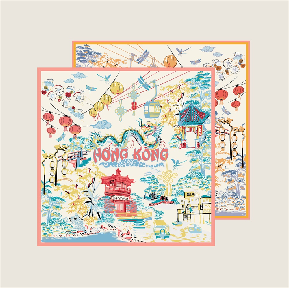 90CMTwill 실크 스카프 여성용 더블 프린트 스퀘 - Silk Scarf Square 리뷰 및 가격