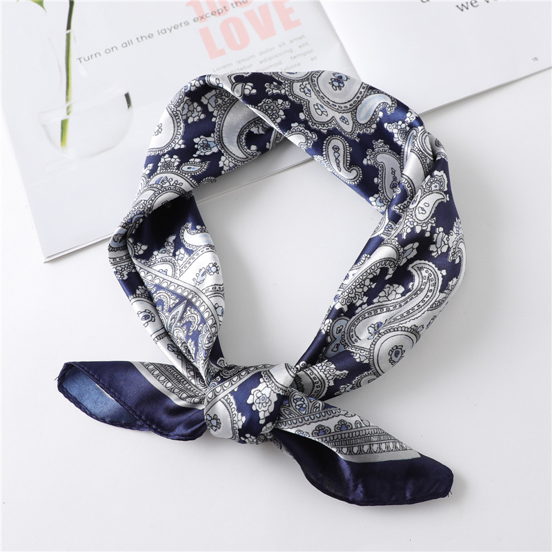 60cm 럭셔리 스퀘어 실크 스카프 여성용 히잡 헤어  - Silk Scarf Square 리뷰 및 가격