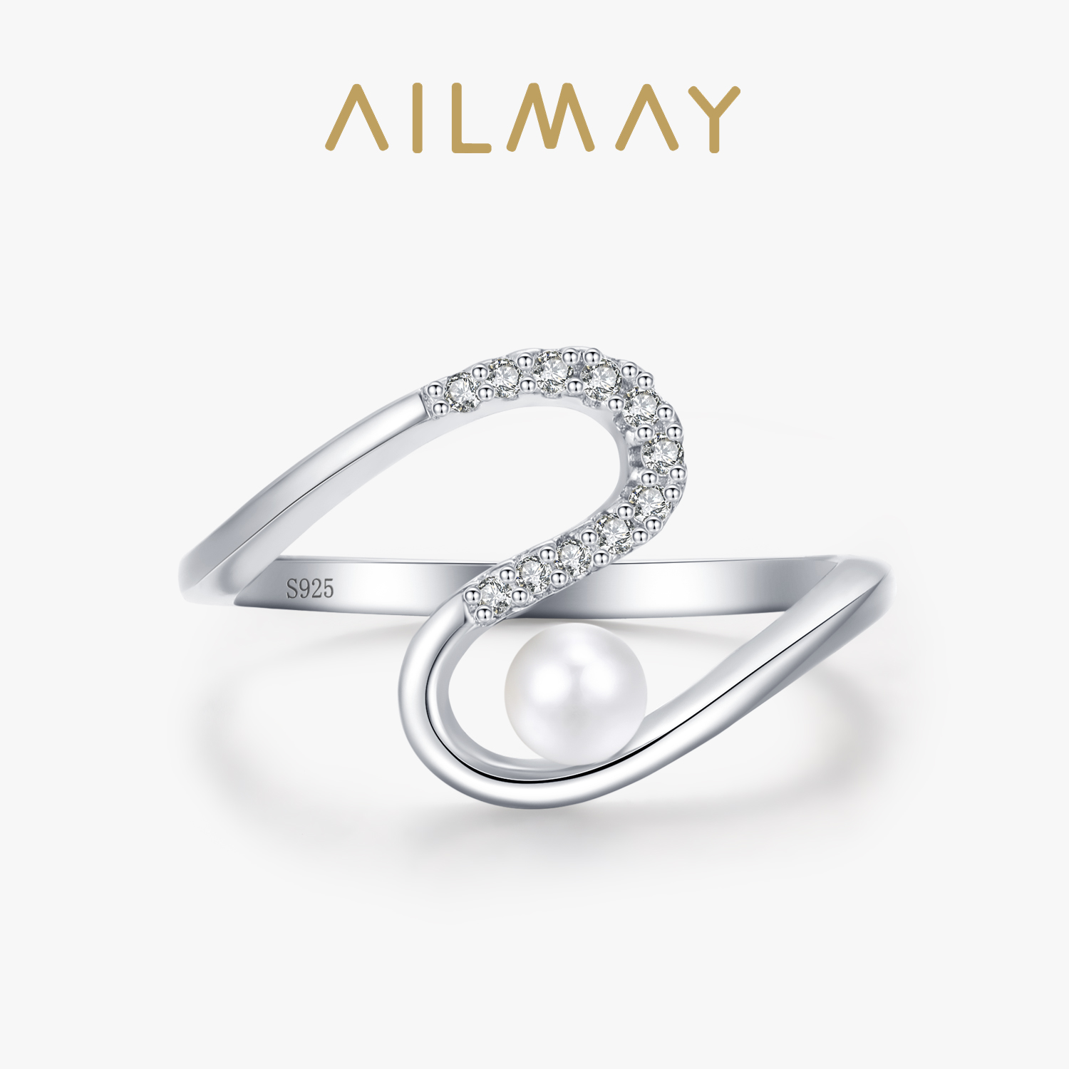 Ailmay-진짜 925 스털링 실버 패션 우아한 진주 - Women Accessories Sale 리뷰 및 가격