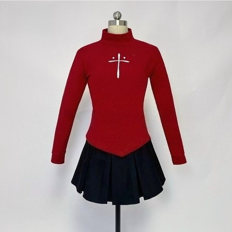 애니메이션 토사카 린 코스프레 의상 레드 탑 블랙 스커 - Women'S Red Accessories 리뷰 및 가격